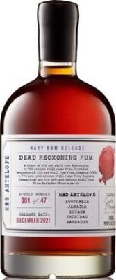 Dead Reckoning HMS Antelope Navy Rum 5yo 55% 700ml