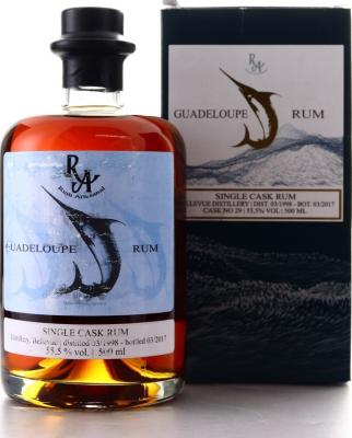 Rum Artesanal 1998 Bellevue Guadeloupe Single Cask No. 29 19yo 55.5% 500ml