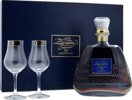 Zacapa 30th Anniversary Giftbox with Glasses Riedel Set 40% 700ml