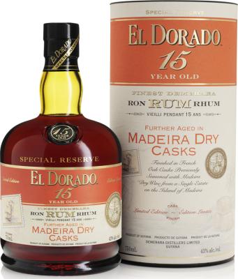 El Dorado Special Reserve Madeira Dry Casks 15yo 43% 750ml