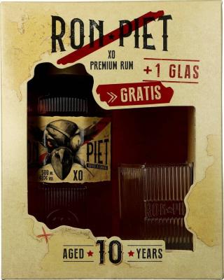 Ron Piet XO Small Batch Hamburg Distilling Company Giftbox with Glass 10yo 40% 500ml