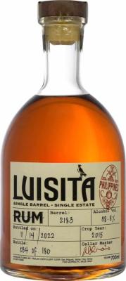 Luisita 2015 Tarlac Barrel #2183 7yo 58.8% 700ml