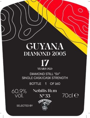 Nobilis Rum 2005 Diamond Guyana No.33 Selected by the Rums of Anarchy 17yo 60.9% 700ml