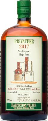 Habitation Velier 2017 Privateer New England 3yo 55.6% 750ml