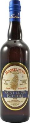 Hamilton 2005 St Lucia US Import 9yo 67.4% 750ml