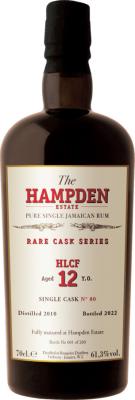 Velier Hampden Estate 2010 Rare Cask Series HLCF Single Cask No.80 12yo 61.3% 700ml