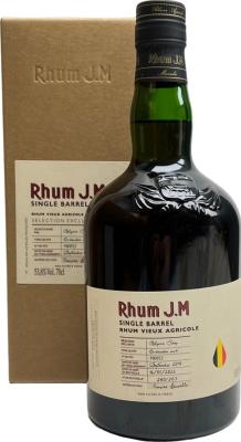Rhum J.M 2014 Single Barrel Belgian Drop ex-Bourbon Cask 7yo 53.8% 700ml