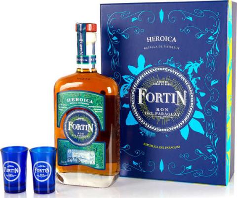 Fortin Rhum del Paraguy Heroica Giftbox With Glasses 6yo 40% 700ml