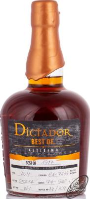 Dictador Best of 1977 Altisimo 48% 700ml
