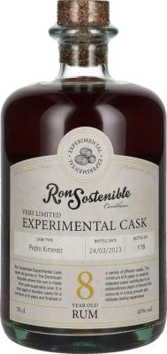 Ron Sostenible Experimental Cask Port 8yo 43% 700ml