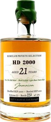 Rum Club 2000 Hampden Jamaica Edition #21 21yo 50% 500ml