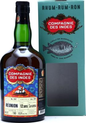 Compagnie des Indes 2007 Reunion 12yo 61.6% 700ml