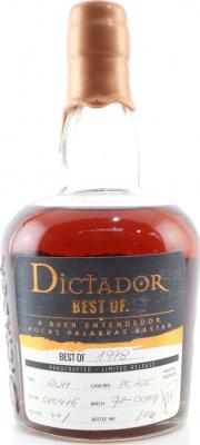Dictador Best of 1978 44% 700ml