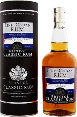 Bristol Classic 2003 Fine Cuban Sherrywood Finish 43% 700ml