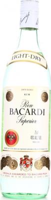 Bacardi Carta Blanca Superior White Light Dry 40% 750ml