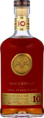 Bacardi Gran Reserva Diez 10yo 40% 750ml