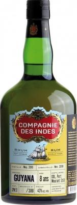 Compagnie des Indes 2010 Guyana 8yo 43% 700ml