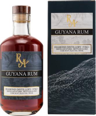 Rum Artesanal 2004 Diamond VSG Guyana Cask no.87 16yo 58.2% 500ml