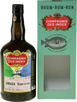 Compagnie des Indes 2007 Clarendon Jamaica 15yo 57.5% 700ml