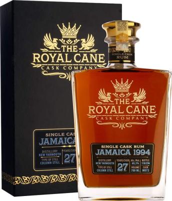 The Royal Cane Cask Company 1994 New Yarmouth Jamaica Single Cask No.MO72 27yo 60.3% 700ml