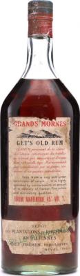 Grands Mornes Get's Rum Caribbean 1930s 45% 1000ml