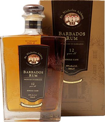 Saint Nicholas Abbey Barbados Rare Single Cask 12yo 40% 700ml