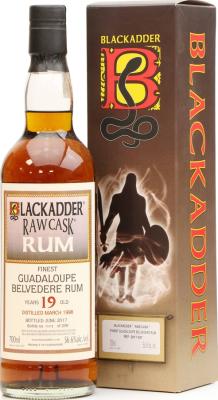 Blackadder 1998 Belvedere Guadeloupe Raw Cask 19yo 56.6% 700ml
