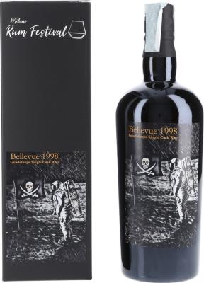 RomDeLuxe 1998 Bellevue Guadeloupe Milano Rum Festival Single Cask Navy Strenght 21yo 57% 700ml