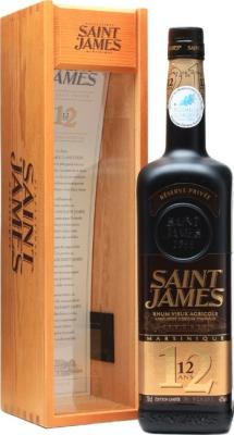 Saint James Rhum Vieux Agricole Reserve Privee Wooden box 12yo 43% 700ml