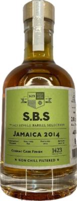 1423 World Class Spirits 2014 Worthy Park S.B.S Jamaica Cognac Cask Finish 6yo 48% 200ml