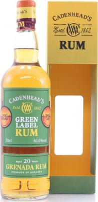 Cadenhead's Green Label Grenada 20yo 46% 700ml