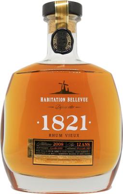 Habitation Bellevue 2008 Rhum Vieux de la Guadeloupe 12yo 45% 700ml