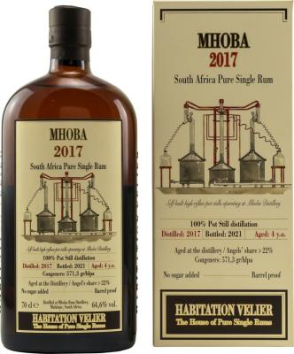 Habitation Velier 2017 Mhoba South Africa 4yo 64.6% 700ml