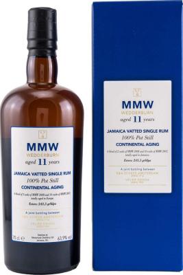 Velier & E&A Scheer Monymusk MMW Jamaica Wedderburn Continental Aging 11yo 63.9% 700ml