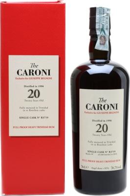 Velier Caroni 1996 Full Proof Heavy Trinidad Giuseppe Begnoni 20yo 70.7% 700ml