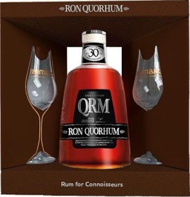 Ron Quorhum Giftbox With Glasses 30yo 50.2% 700ml