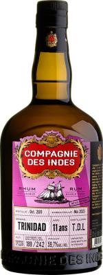 Compagnie Des Indes 2011 T.D.L Trinidad Bottled for Perola 11yo 59.7% 700ml