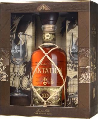 Plantation XO 20th Anniversary Giftbox with Glasses 40% 700ml