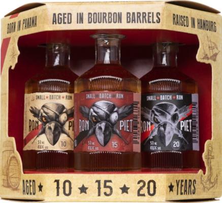 Ron Piet XO Small Batch Hamburg Distilling Company 3 Bottles SET