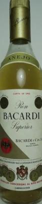 Bacardi Anejo Carta de Oro 1970s 40% 750ml