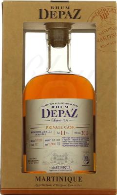 Depaz Private Cask 2010 11yo 58.2% 700ml