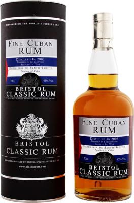Bristol Classic Rum 2003 Sancti Spiritus Cuba Finished in Sherrywood 13yo 43% 700ml