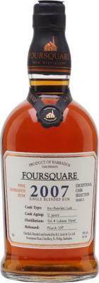 Foursquare 2007 Exceptional Cask Selection Mark X 12yo 59% 700ml