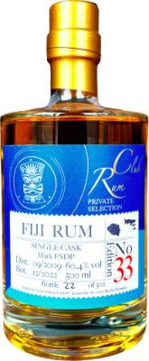 RumClub 2009 Private Selection Fiji Edition No.33 13yo 60.4% 500ml