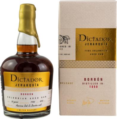 Dictador 1990 Jerarquia Bourbon 30yo 44% 700ml