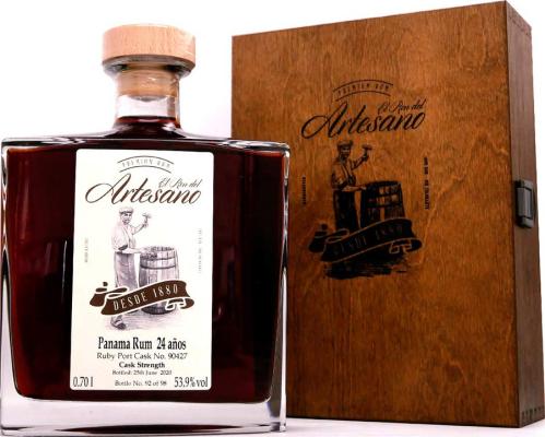 El Ron del Artesano 1996 Panama Rum Ruby Port Cask Finish 24yo 53.9% 700ml