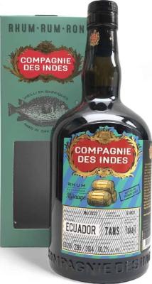 Compagnie Des Indes Ecuador Tokaji Finish Bottled For Premium Spirits Belgium 7yo 60.2% 700ml