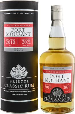 Bristol Classic Rum 2010 Port Mourant Guyana 45% 700ml
