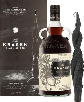 Kraken Black Spiced Giftbox wih Candle 40% 700ml