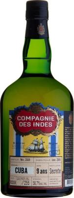 Compagnie des Indes 2009 Cuba 9yo 58.7% 700ml